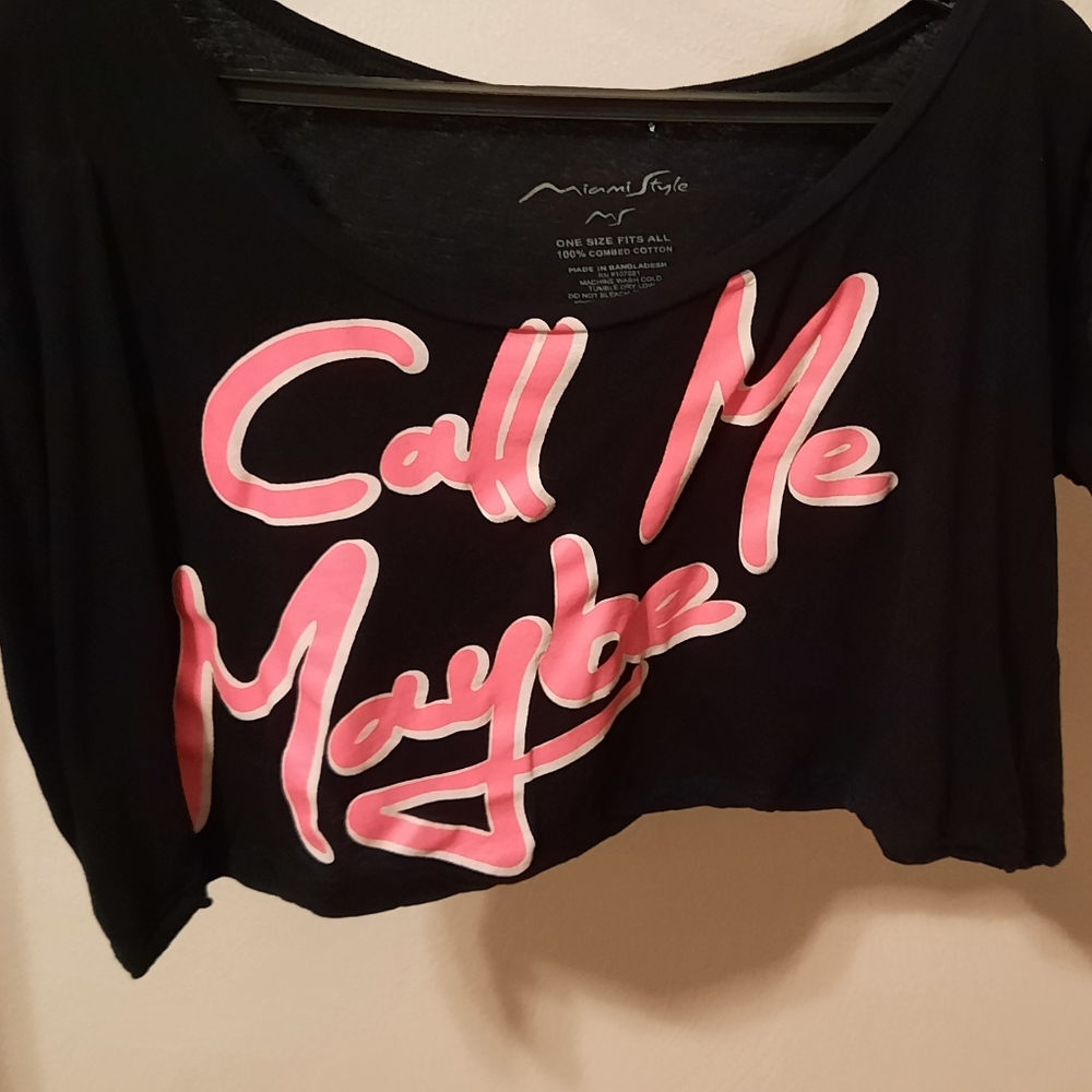 Call Me Maybe crop top